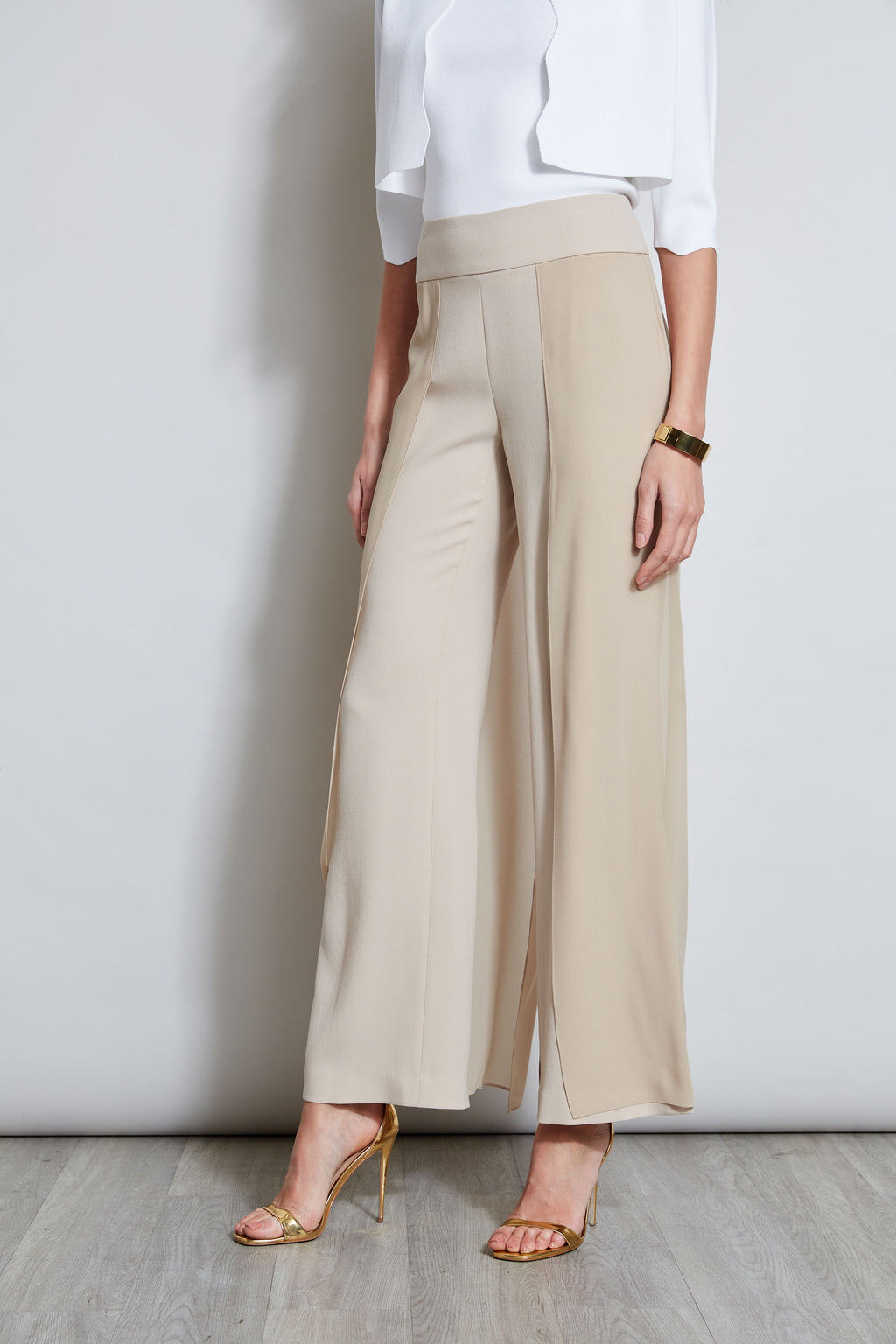Women Chiffon Panel Pant | Elie Tahari