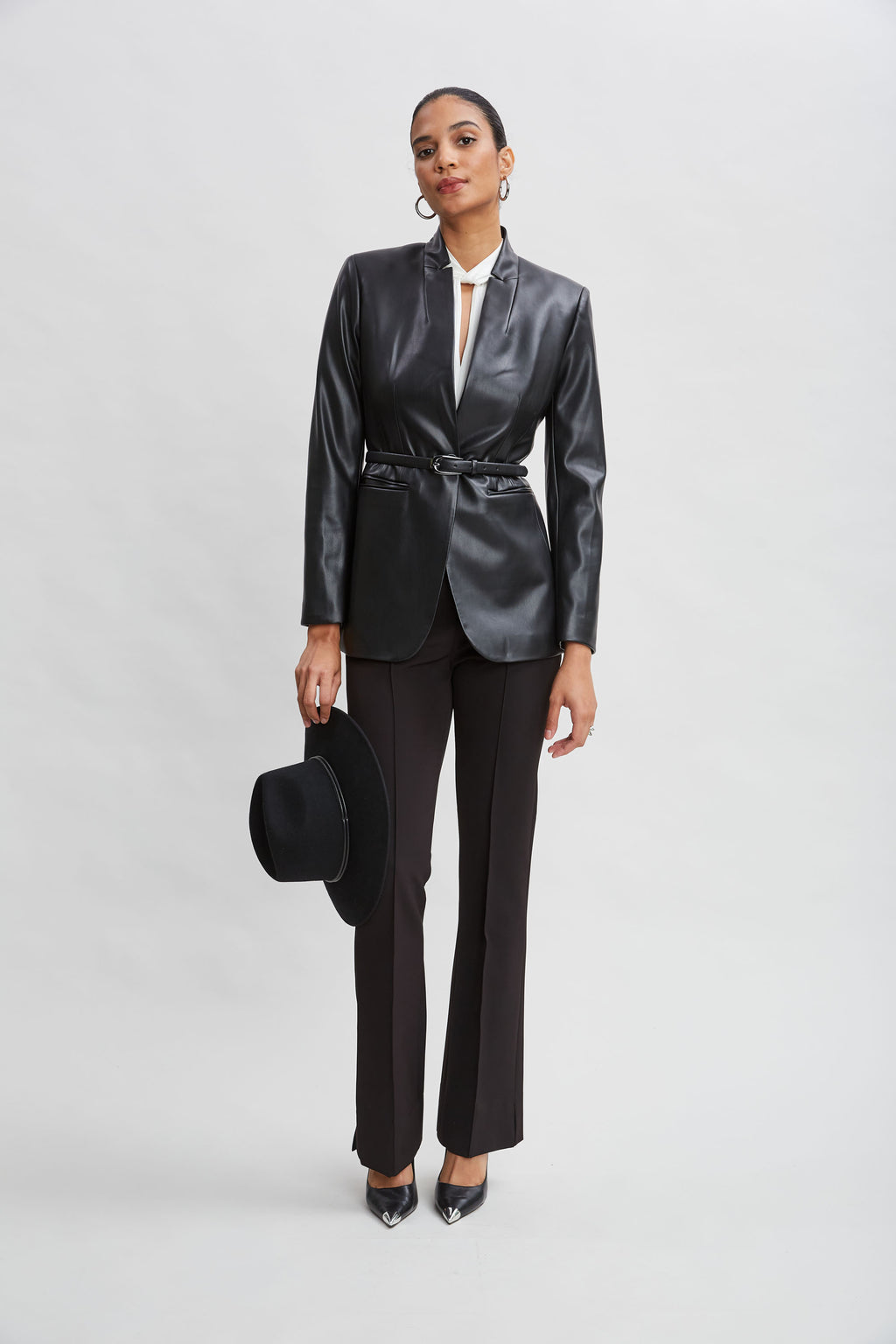 Women Crepe Seam Slit Flare Pant | Elie Tahari