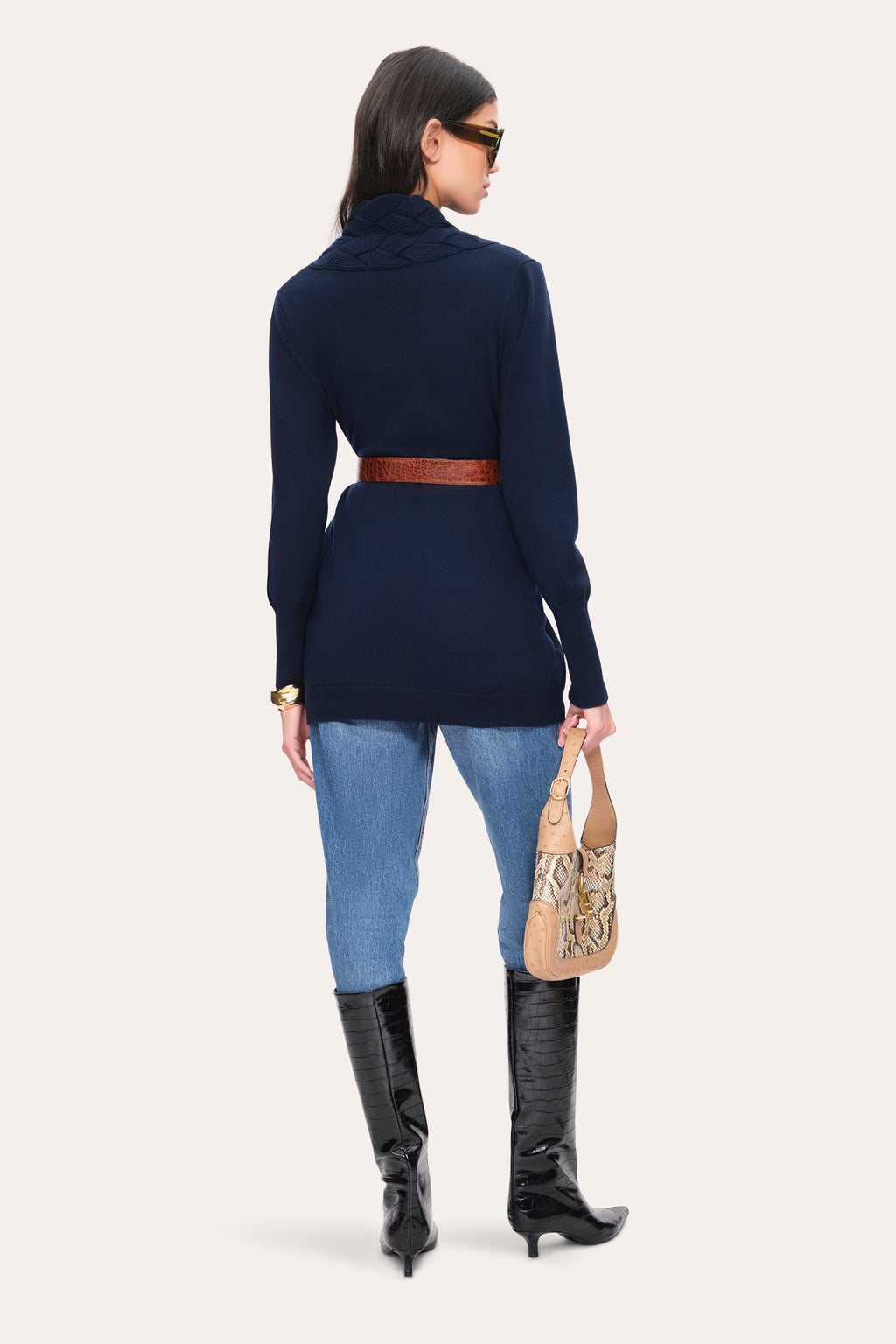 Women Cable Cardigan | Elie Tahari