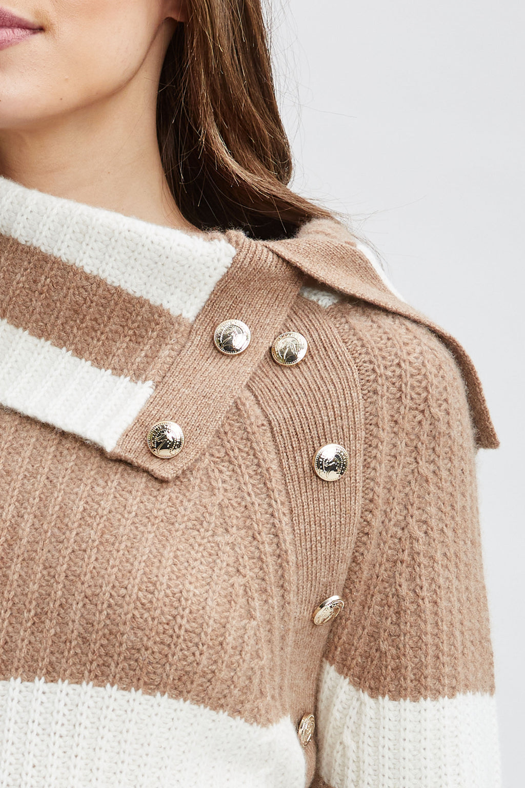 Women Cashmere Stripe Sweater | Elie Tahari