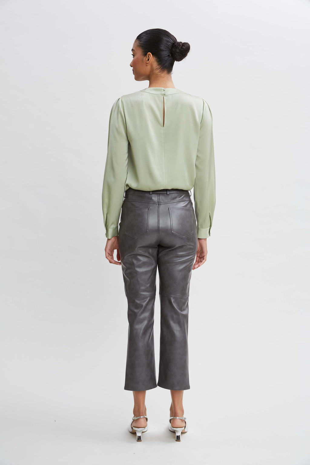 Women Silk Keyhole Shirt | Elie Tahari