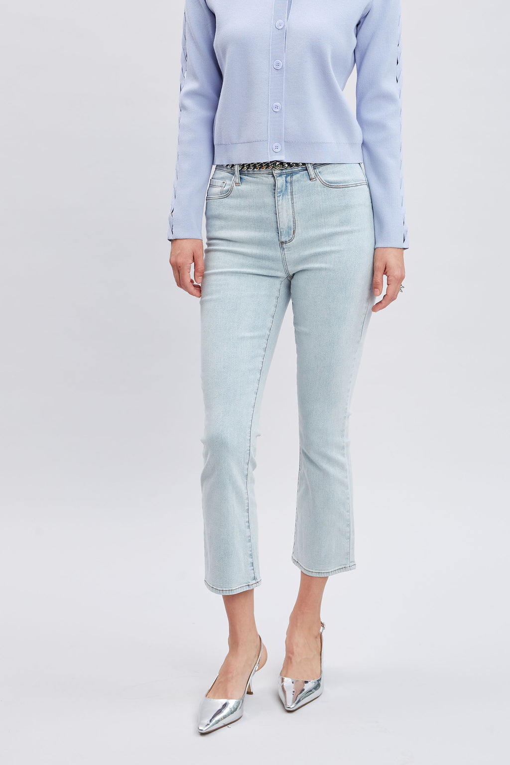 Women Micro Flare Cropped Jeans | Elie Tahari