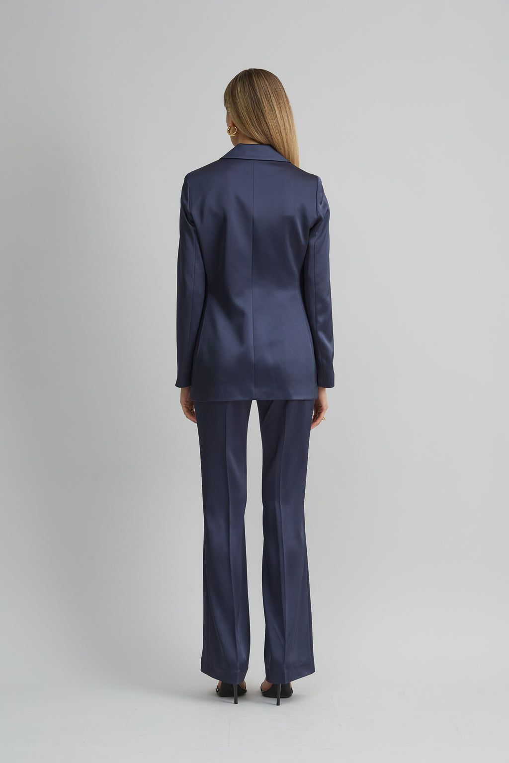 Women Satin Side Slit Blazer | Elie Tahari