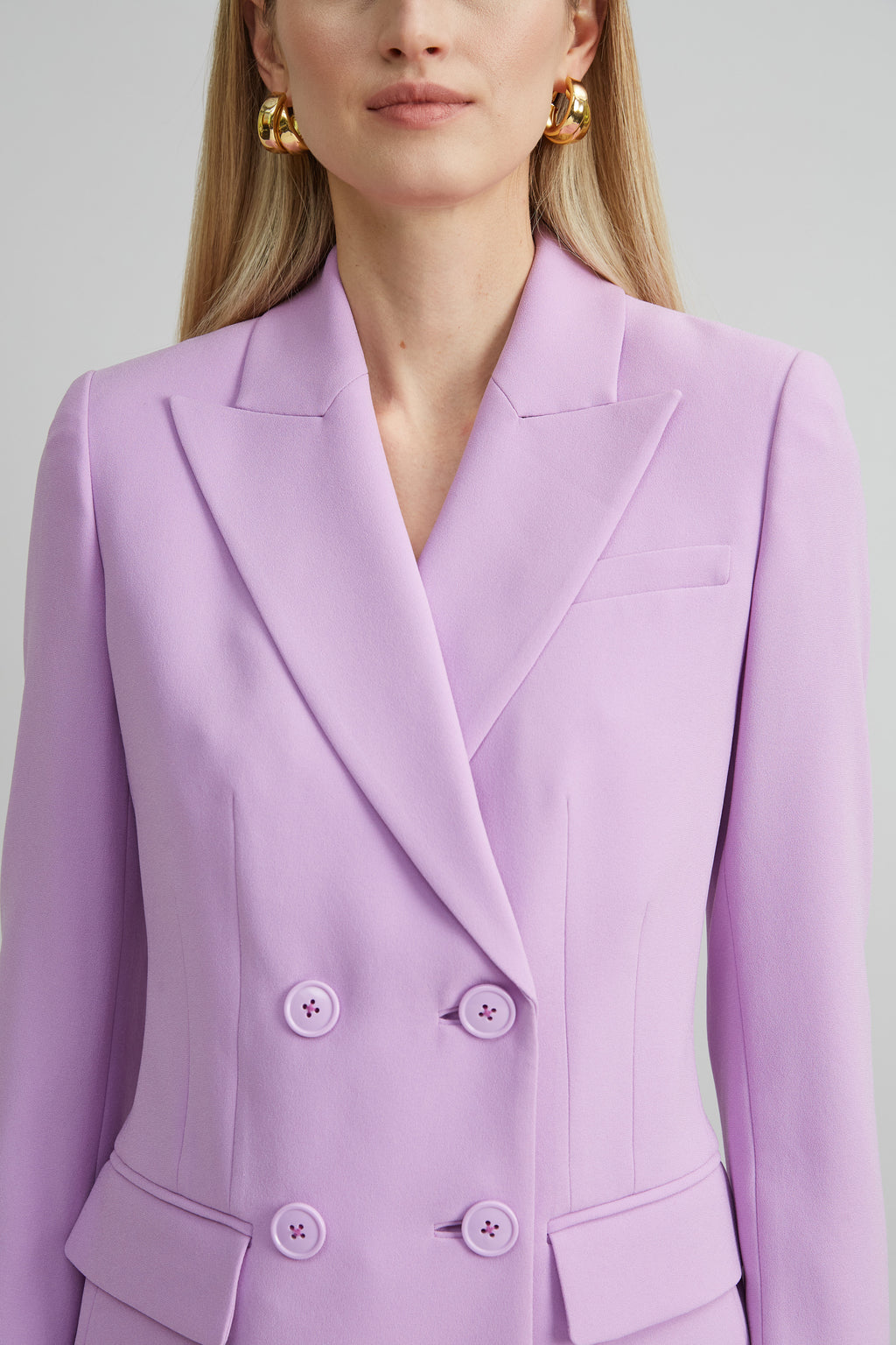 Women Double Breasted Crepe Blazer | Elie Tahari