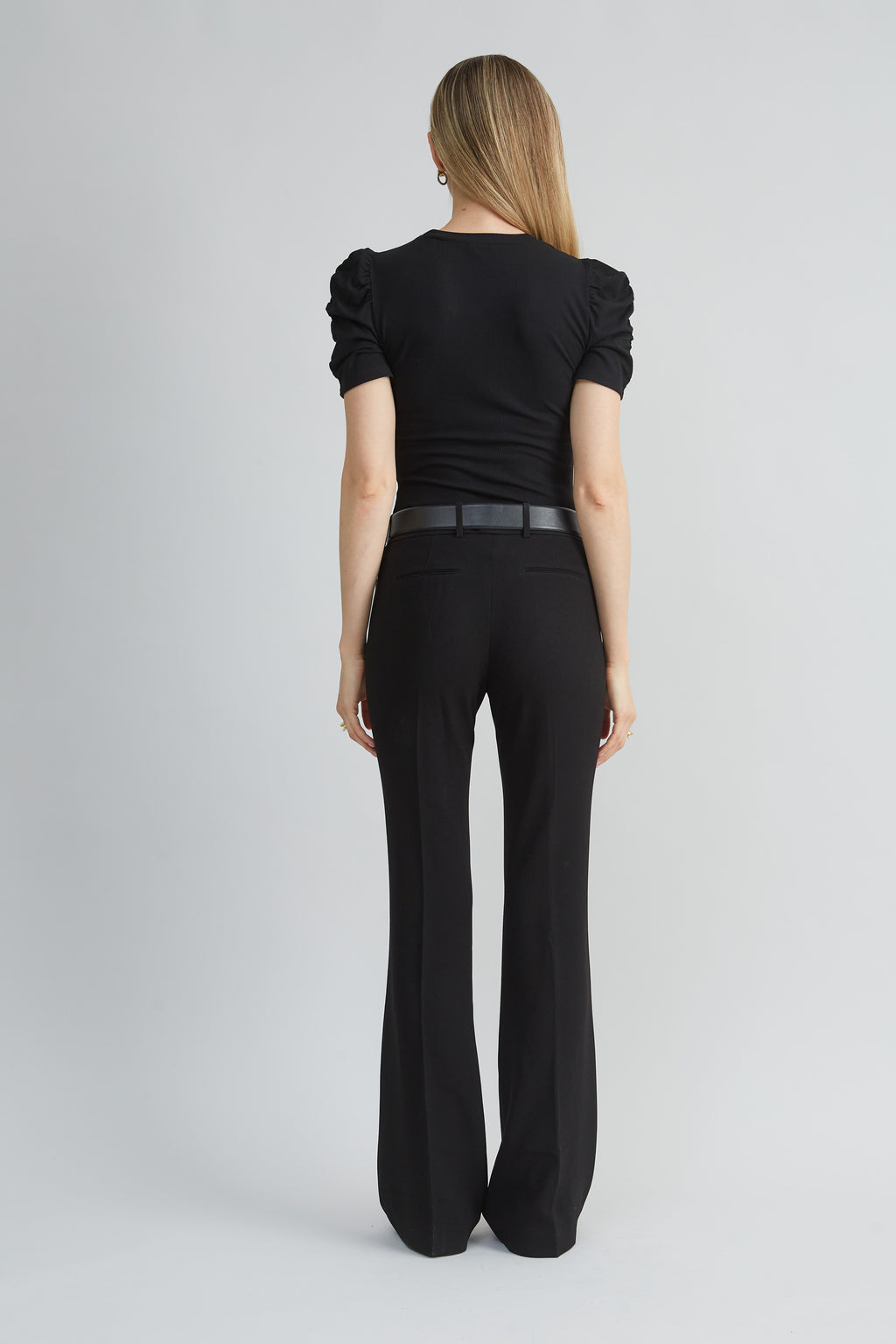 Women Puff Sleeve Rib Knit | Elie Tahari