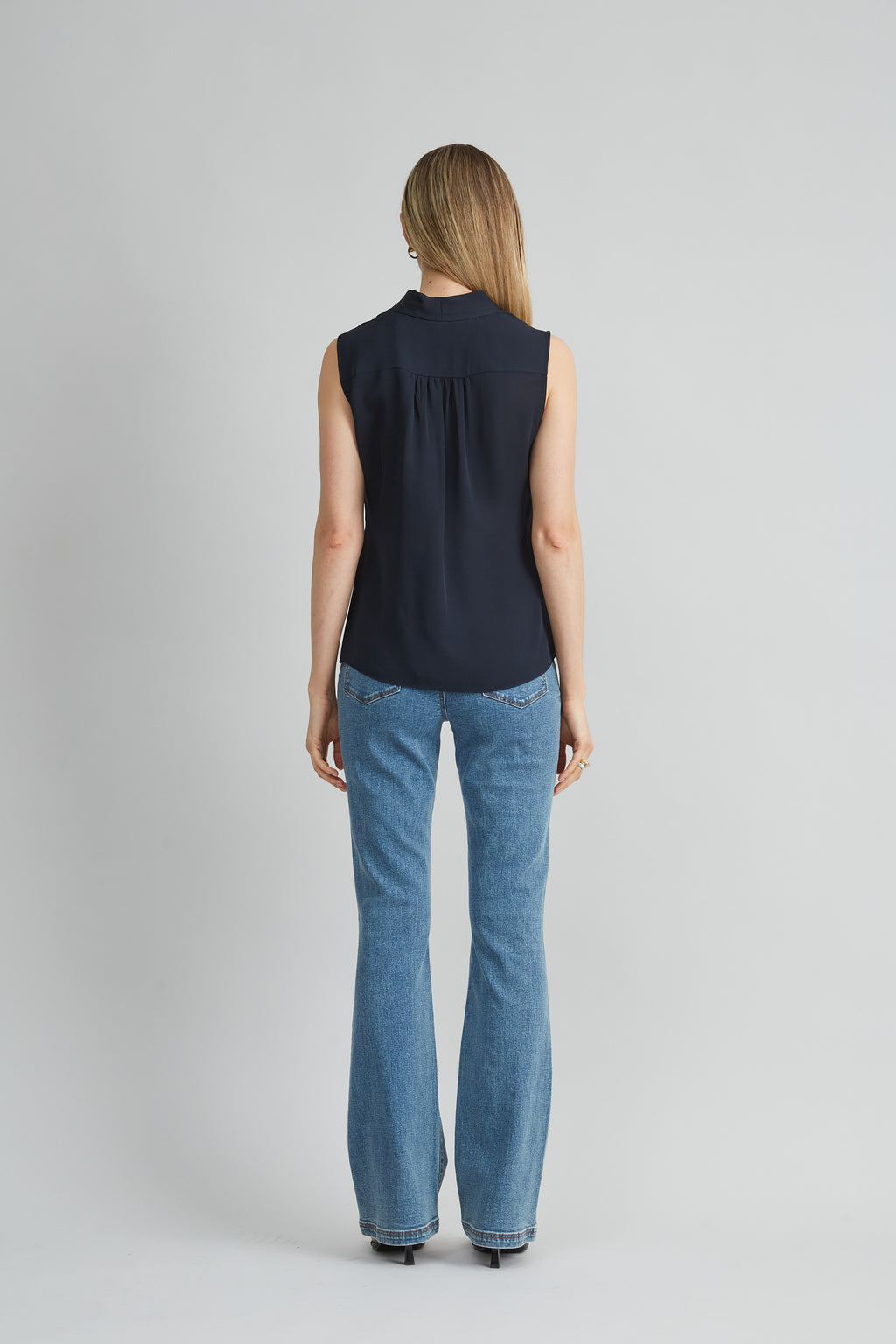 Women Silk Side Tie Shirt | Elie Tahari