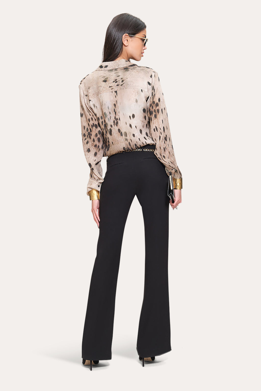 Women Ocelot Button Down Shirt | Elie Tahari