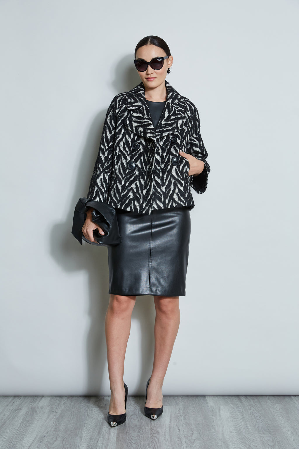 Women Wool Jacquard Jacket  | Elie Tahari