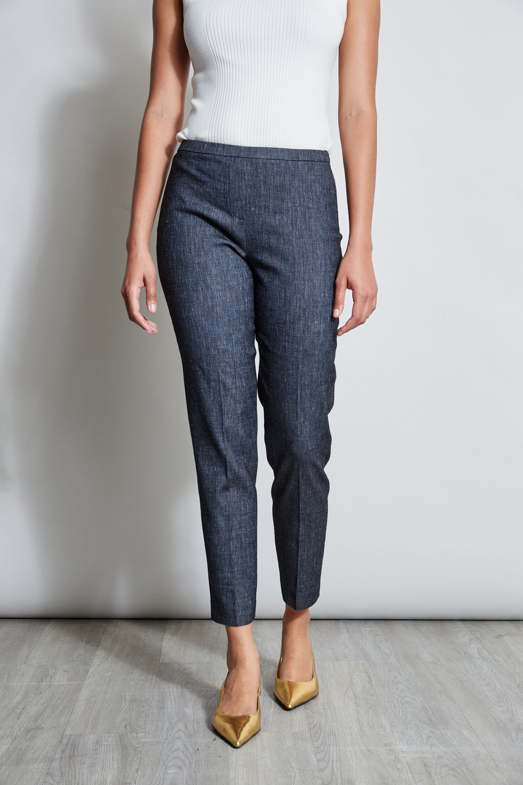 Women Slim Linen Pant  | Elie Tahari