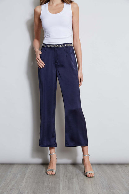 Women Washed Satin Fluid Pant Stargazer | Elie Tahari