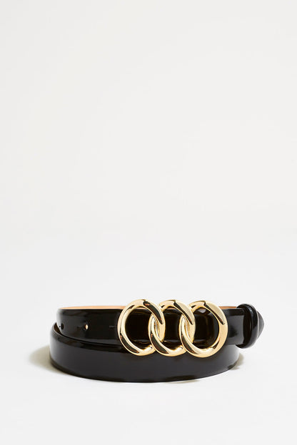 Women Triple Link Belt Black | Elie Tahari