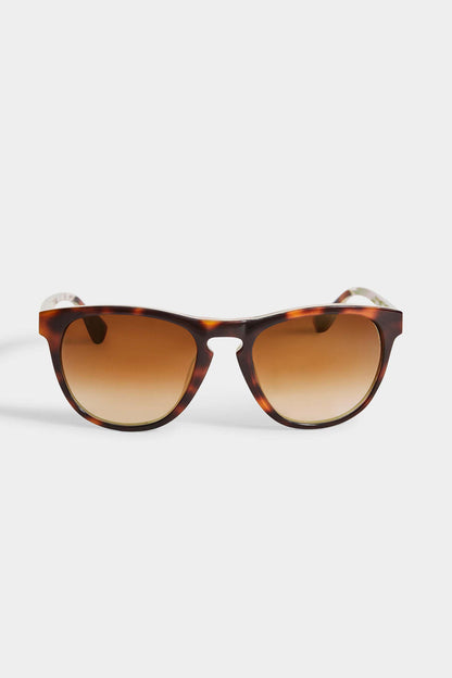 Women Tortoise Rounded Sunglasses Toirtoise Green | Elie Tahari