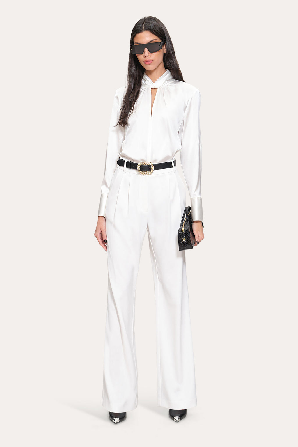 Women Silk Twist Shirt  | Elie Tahari