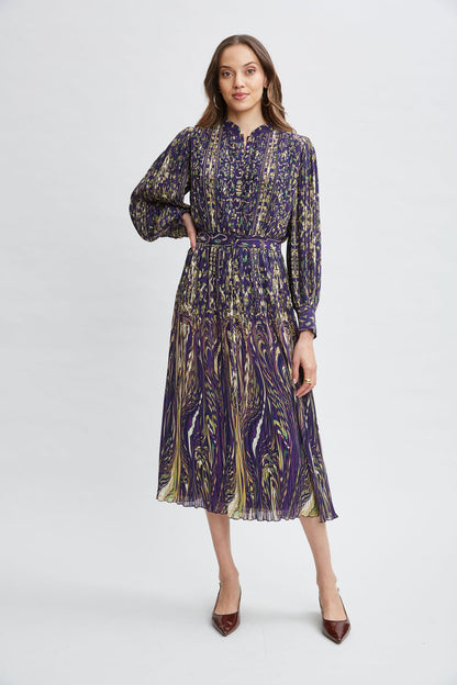 Women Paisley Midi Dress Sterling Palace Print | Elie Tahari