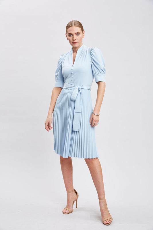 Women Pleated Contour Dress Seafoam | Elie Tahari
