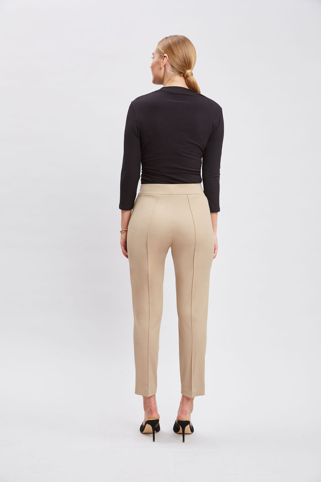 Women Asymmetric Rib Knit Black | Elie Tahari