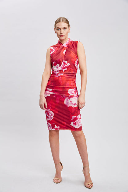 Women Moulin Rouge Twist Neck Dress Multi | Elie Tahari
