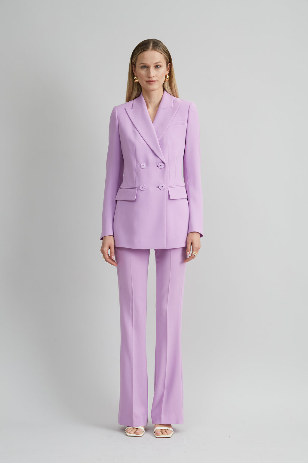 Women Double Breasted Crepe Blazer  | Elie Tahari