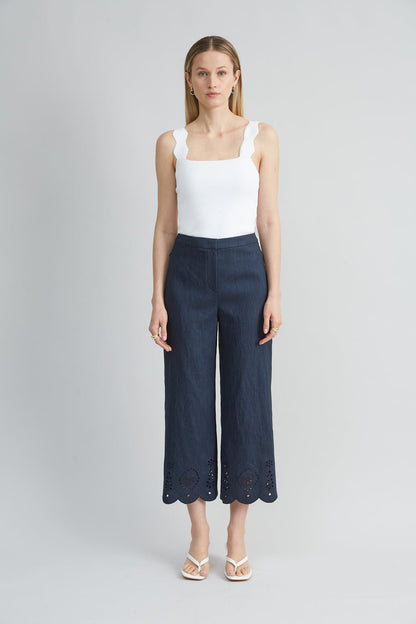 Women Scallop Sweater Tank  | Elie Tahari