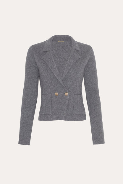 Women Lily Knit Jacket Charcoal Melange | Elie Tahari