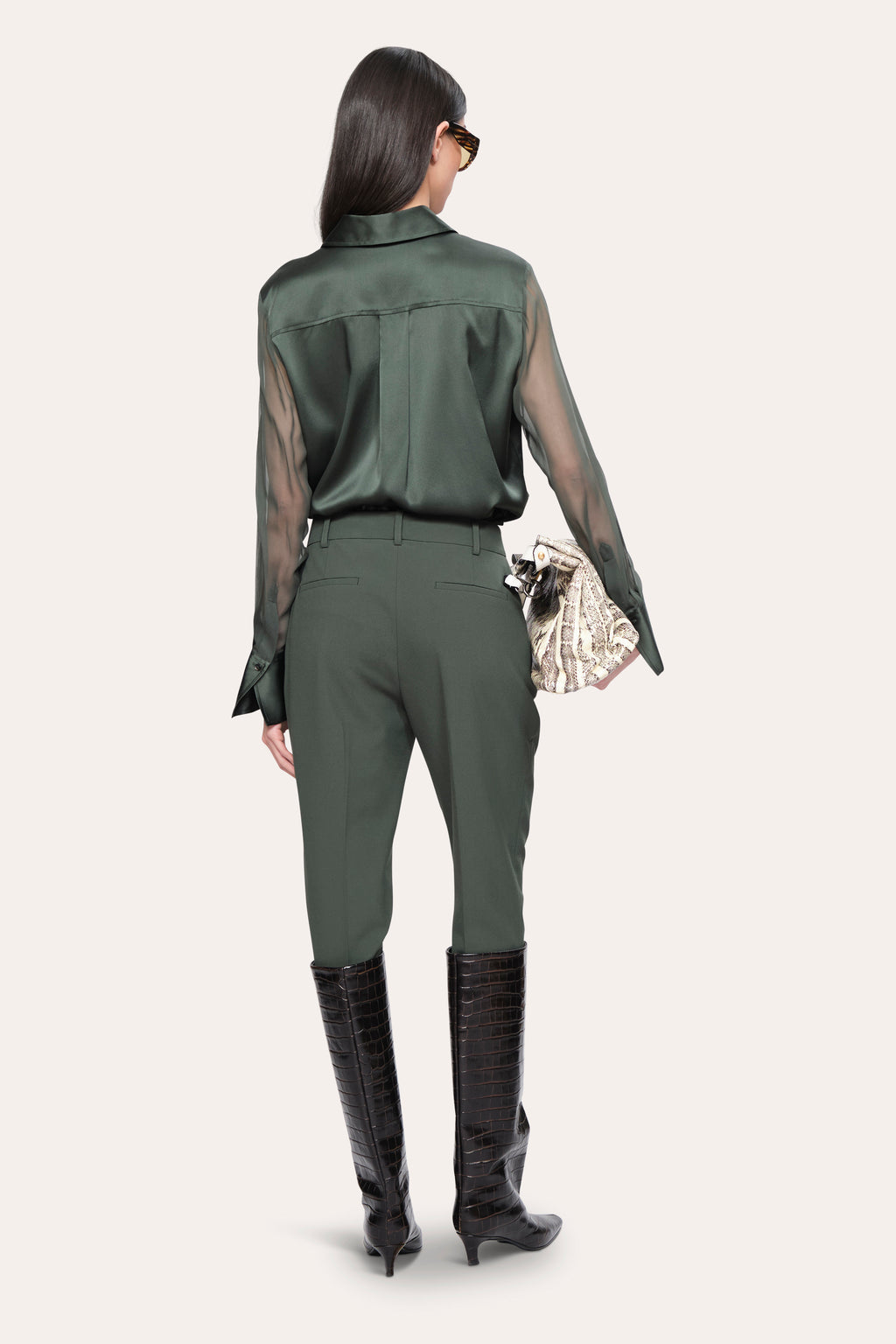 Women Jasmine Cigarette Pant Dark Willow | Elie Tahari