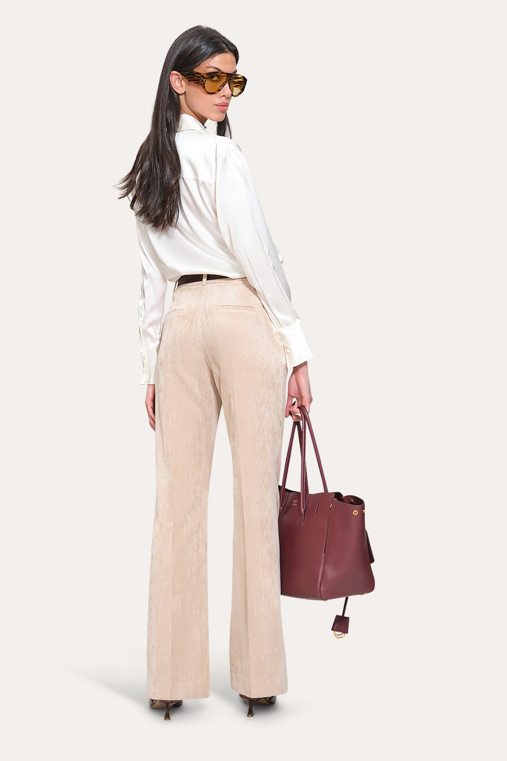 Women Corduroy Flare Pant  | Elie Tahari